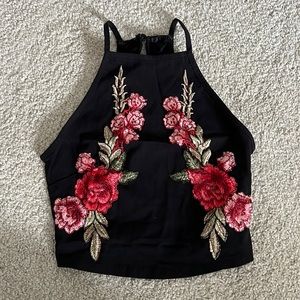 Floral crop top